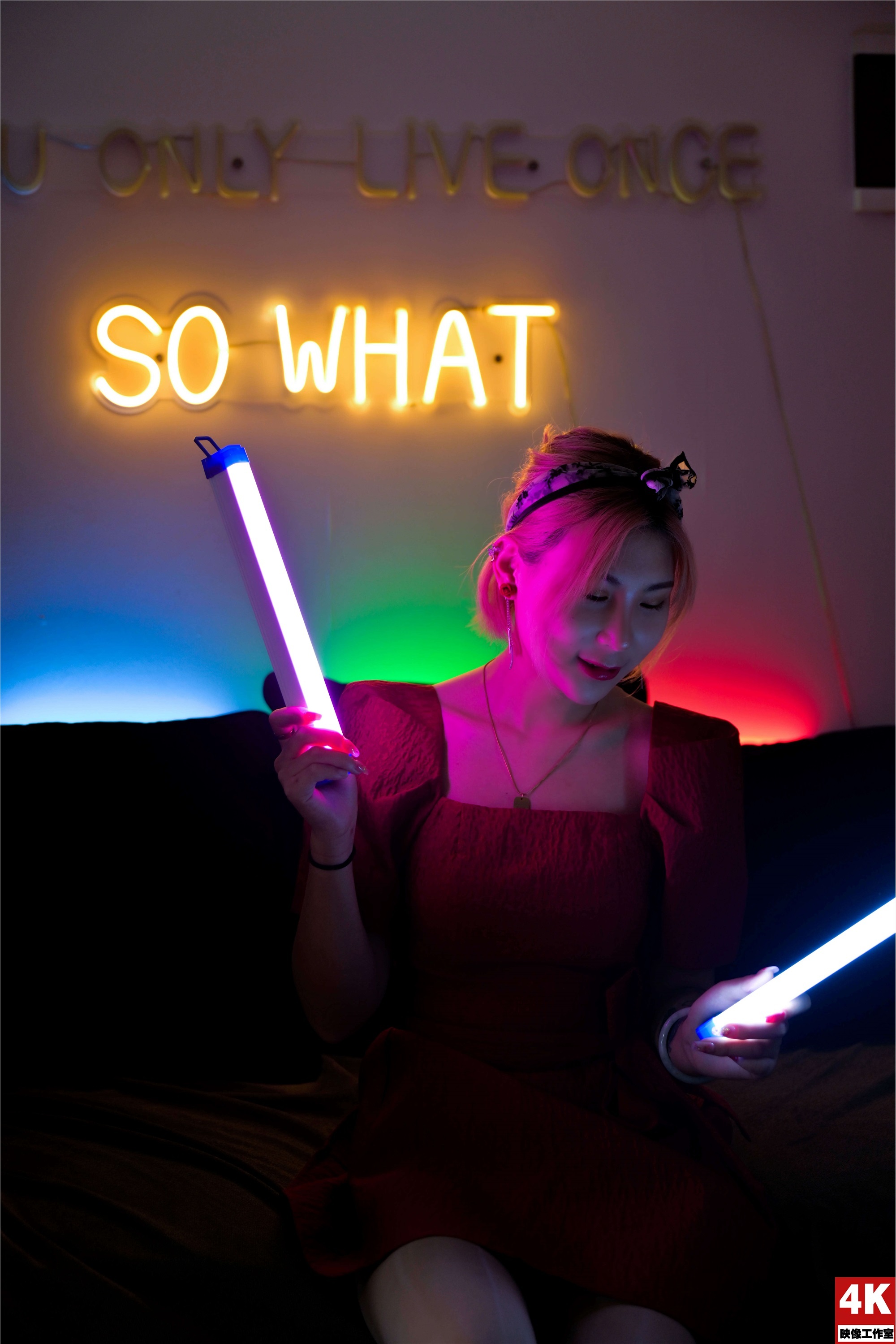 Ligui丽柜 2022.08.17 氛围灯下的肉丝 小發